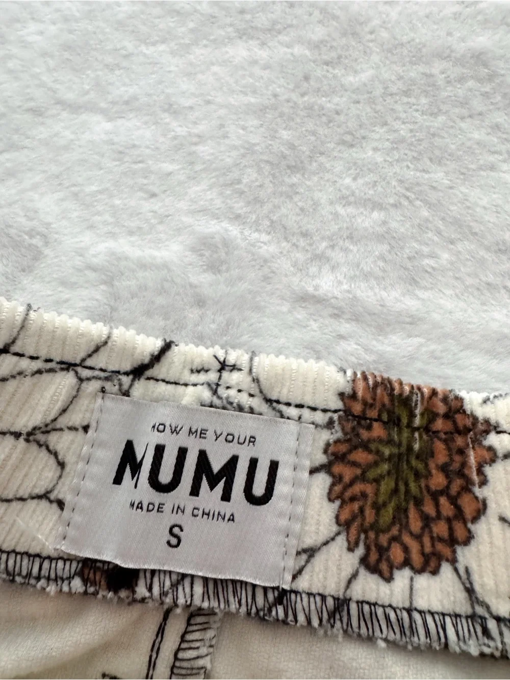 Show Me Your Mumu Tyra Belted Mini Skirt Hutton Floral Corduroy